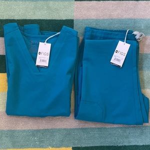 Figs Pacific Blue Scrub Set S / SP